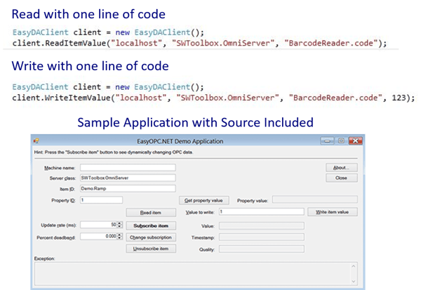 OPC DA Sample Application with Source Code