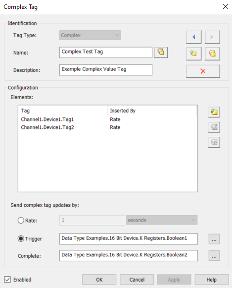 Screenshot Advanced Tags Complex Test Tag