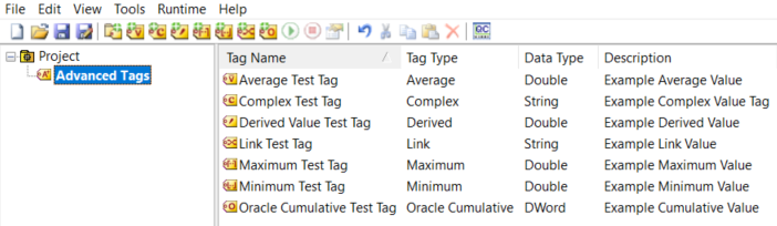 Screenshot Advanced Tags Tag Configuration