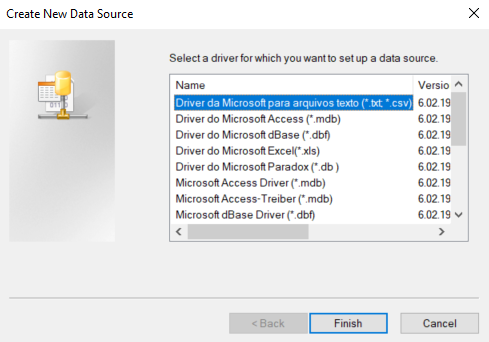 Screenshot DataLogger Plug-In Data Source Drivers