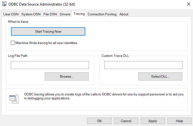 Screenshot DataLogger Plug-In Tracing Configuration