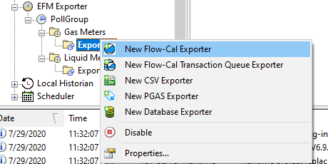 Screenshot - Creating a TOP Server Gas EFM Exporter