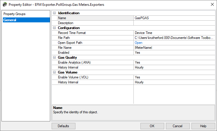 Screenshot - TOP Server PGAS Exporter Properties