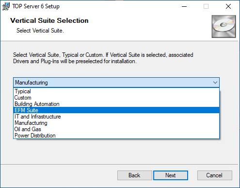 Screenshot - TOP Server EFM Suite Installation